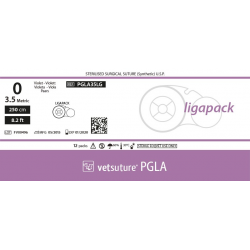 image: vetsuture PGLA metric 3.5 (USP 0) 250cm  (without needle)   ligapack